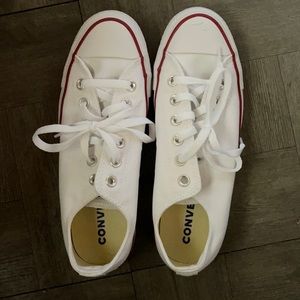 Used Converse low top optical white
